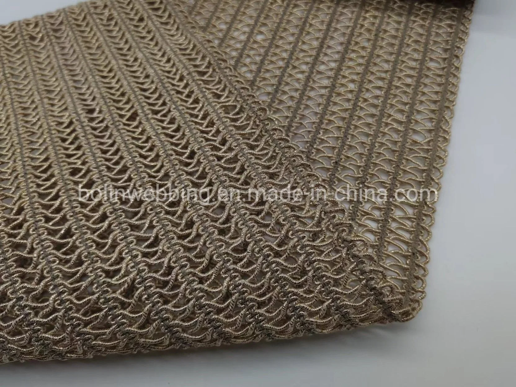 Factory Custom160mm Braided Rattan Weave Hollow Braided Polyester Belt Braided Accessories for Shoe Raffia Braided Weaving