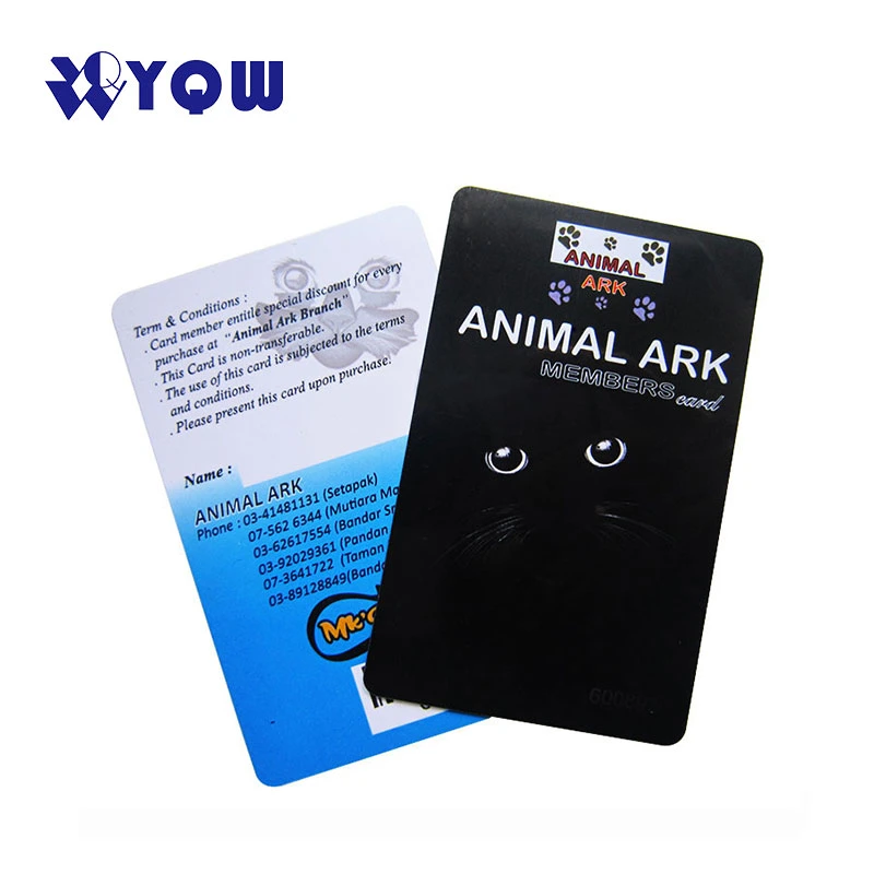 Kundenspezifische Standardgröße CR80 PVC PETG Material Geschenkkarte kontaktlos Chip PVC Card IC Smart Card Kreditkarte Bankkarte NFC RFID-Karte