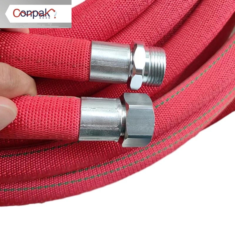 Strong Lightweight Rubber Canvas PVC PU Fire Protection Layflat Hose