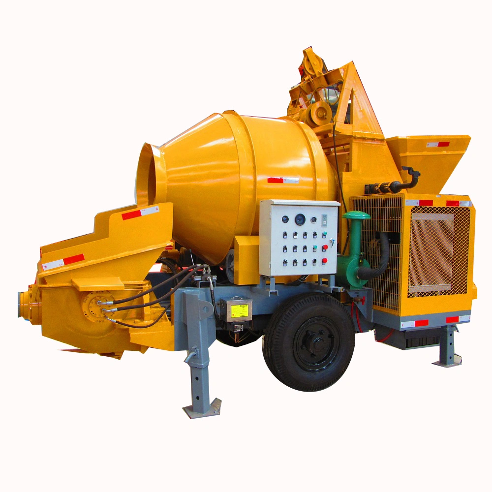 Factory Directly Supply Pumpcrete with Concrete Mixer for Construction Work