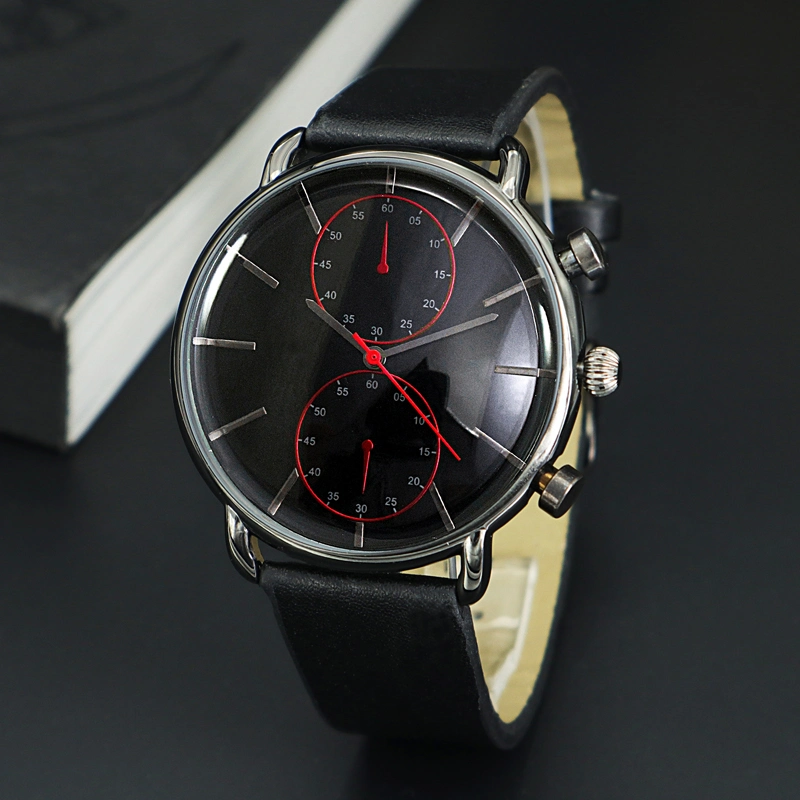 Men Top 2021 Waterproof Fashion PU Band Custom Your Design Gift Promotion Gents Man Watch