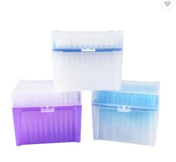 Universal Rectangular Plastic Pipette Tips Rack Box for Lab