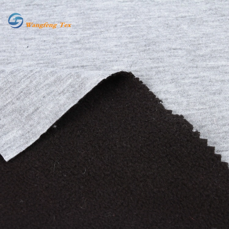 100%Polyester Brushed Polar Fleece Bonding Anti Pilling Fabric for Outer Wear