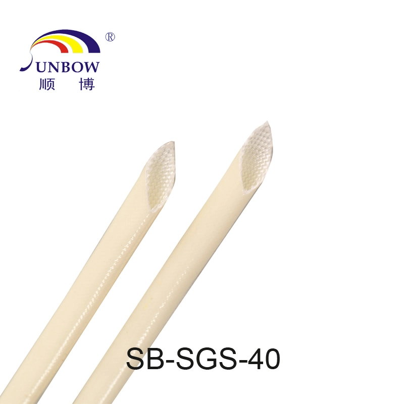 Sunbow 7kv Electric Wire Insulation Glass Fiber Braided Silicone Fiberglass Sleeve