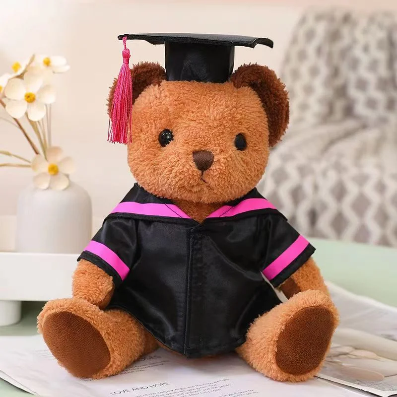 Dr. Cap Teddybär Puppe Plüsch Spielzeug Bachelor Kostüm Bär Puppe Graduation Gedenkgeschenk Custom Logo