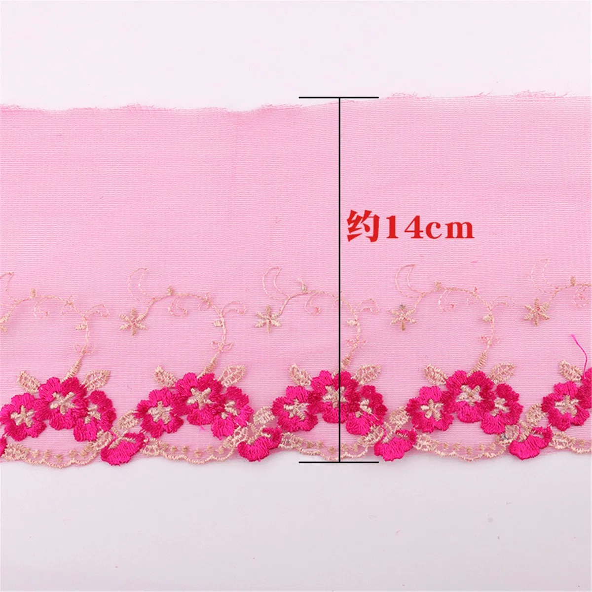 High-End Wedding Decoration Embroidery Mesh Cloth Lace Clothing Home Textile Accessories Color Gauze Lace