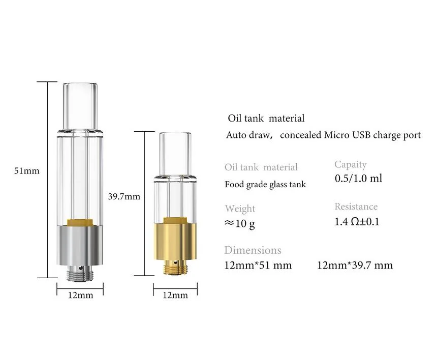 420all Glass Atomizer-05ml/10ml Empty Atomizer I. Hh. Cp Thickness with Oil