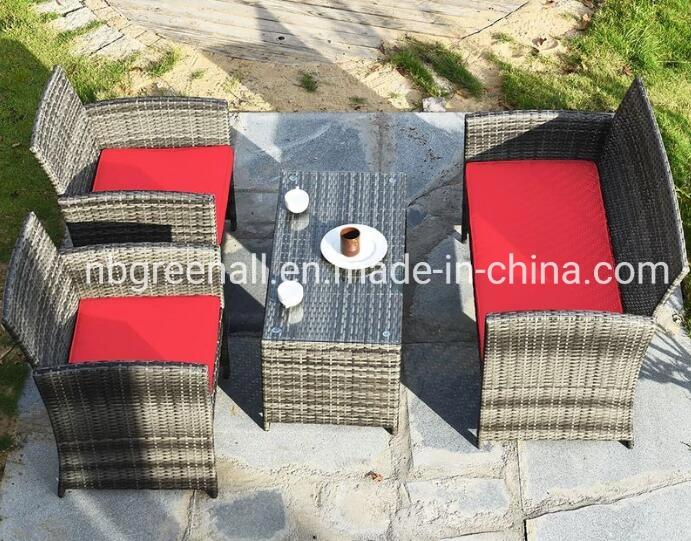 8PC Outdoor Patio Hotel Garden Rattan Furniture Set Glass Table Top Cushioned Wicker Sofa Furniture