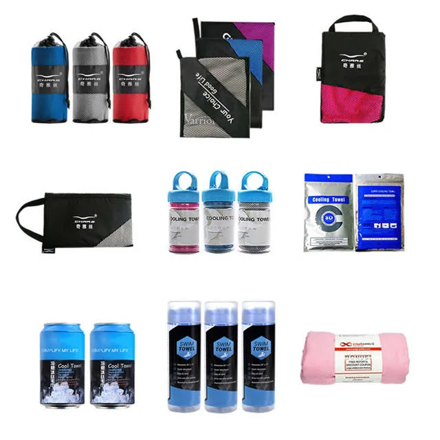 Wholesale/Supplier Sweat Absorbing Printed Microfiber Sport Fitness Towel Custom Gym Towel