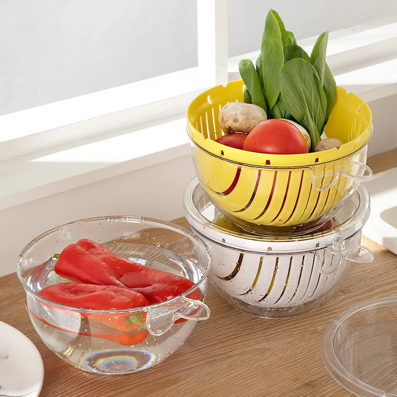 Multi Function Double Layer Clear Drain Basket