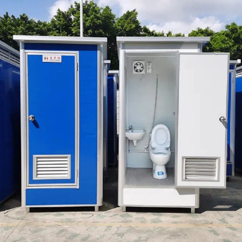 Prefabricados móviles portátiles wc Cuarto de Baño Ducha Baños Aseos Campamento público WC químicos portátiles exterior Precio de Venta