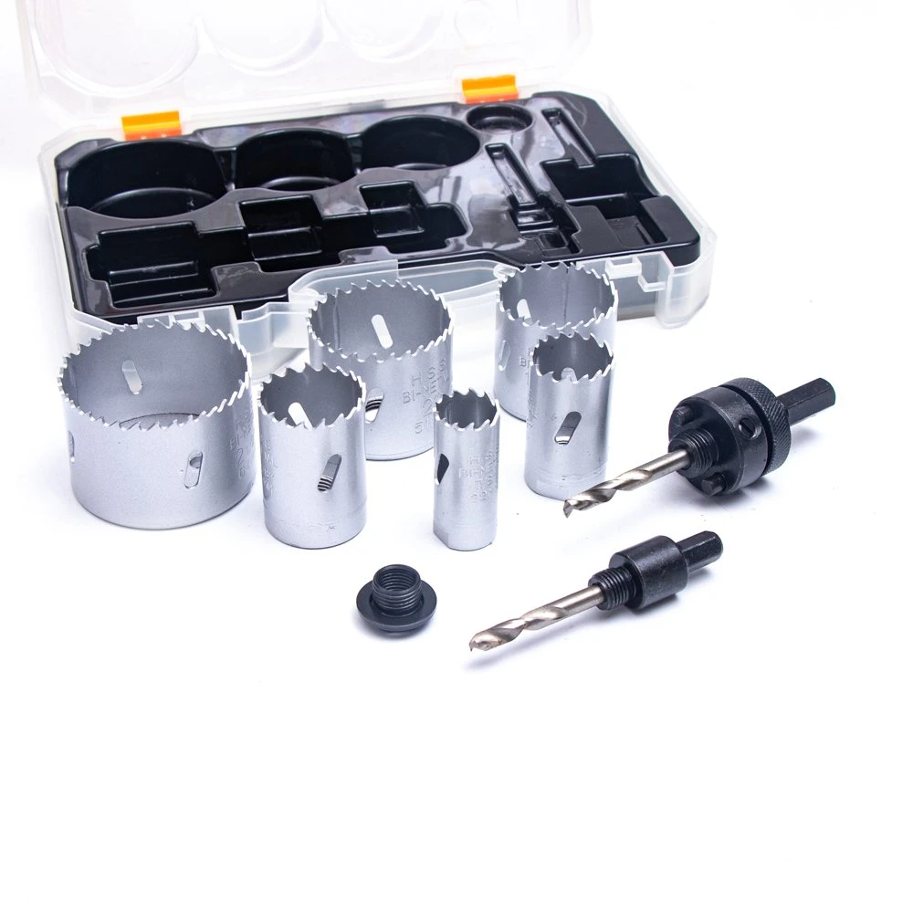 Bi-Metal and High Speed Steel HSS Hole Saw Set Hole Cutter Kit