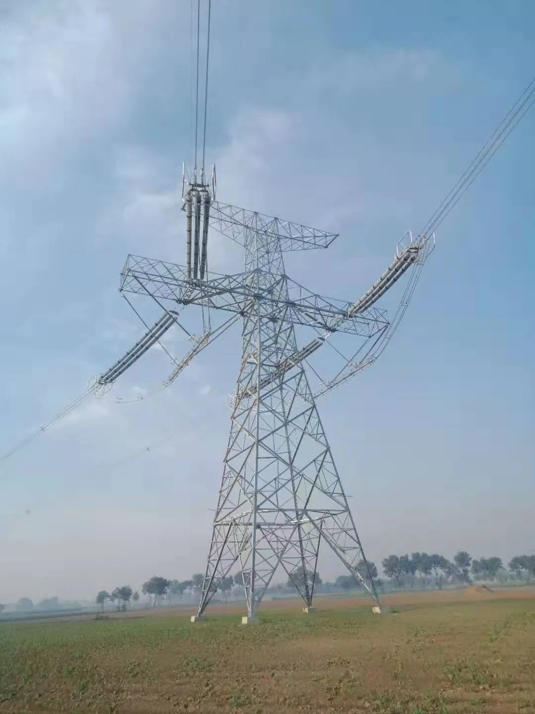 500kV Winkelübertragungsturm Gitterturm mit heiß-DIP Verzinkt