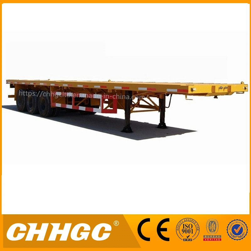 3axle 40FT White Platform Trailer