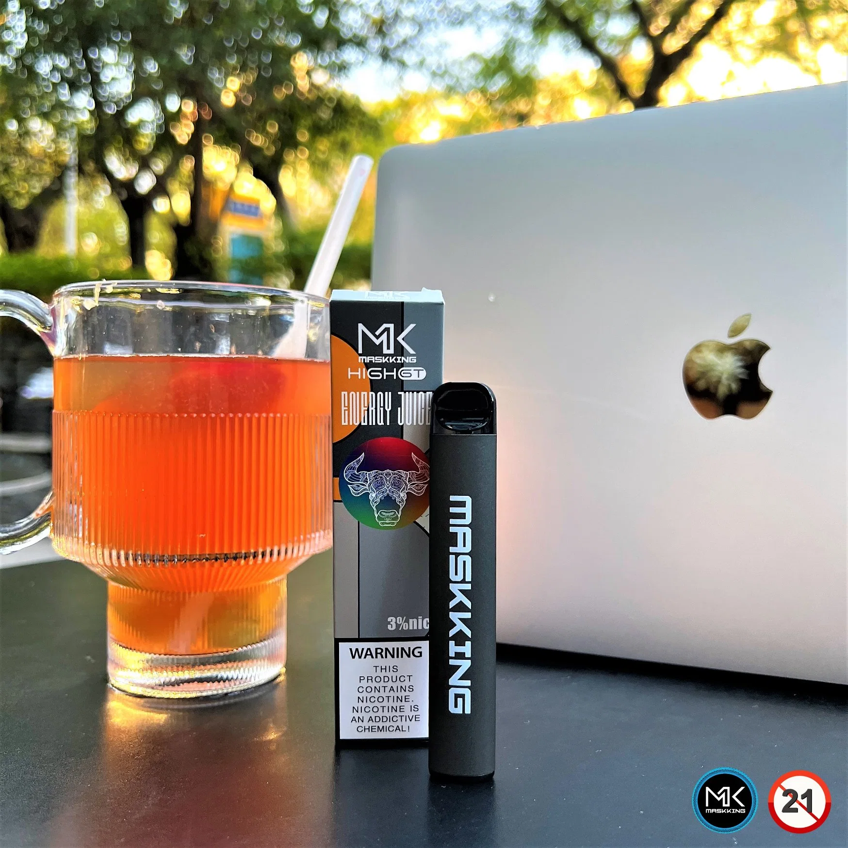 Sabores de fruta Maskking Alto GT 450 500 Puff Atacado descartável Vape cigarro eletrónico