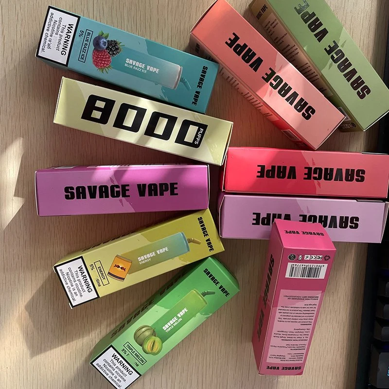 Savage Vape Cola bouteille 8000 puffs E cigarette couches jetables Puffbars Puffbar 7K 650 mAh rechargeable 20 ml Panier pré-rempli Randm Tornado Cristal de sel 9000 5 % NIC