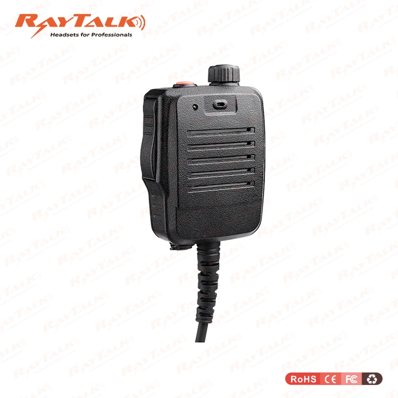 Heavy Duty Waterproof IP67 Rated Two-Way Radio Speaker Mic with 3.5mm Jack