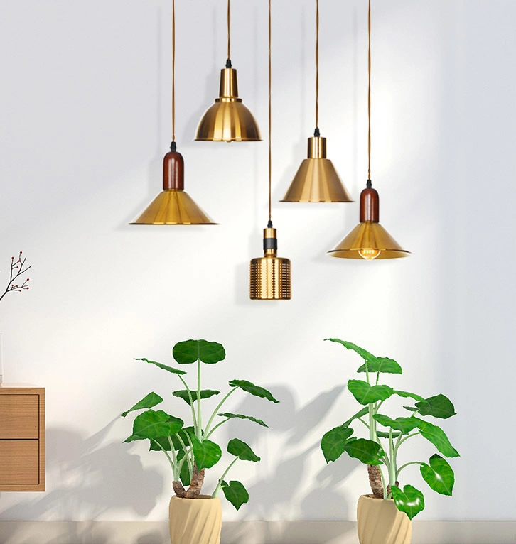 Retro Nordic Style Pendant Light Home Interior Decoration Lamp Wrought Iron Chandelier