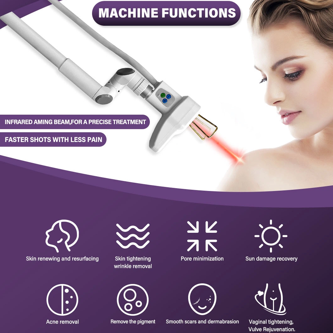 30W RF Tube CO2 Laser Fractional Vaginal Treatment Machine Beauty Equipment