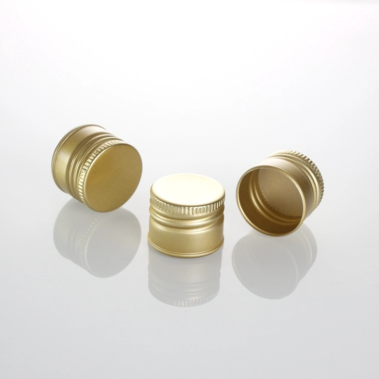 Customized Gold Silver Thread Cap for Glass Bottle