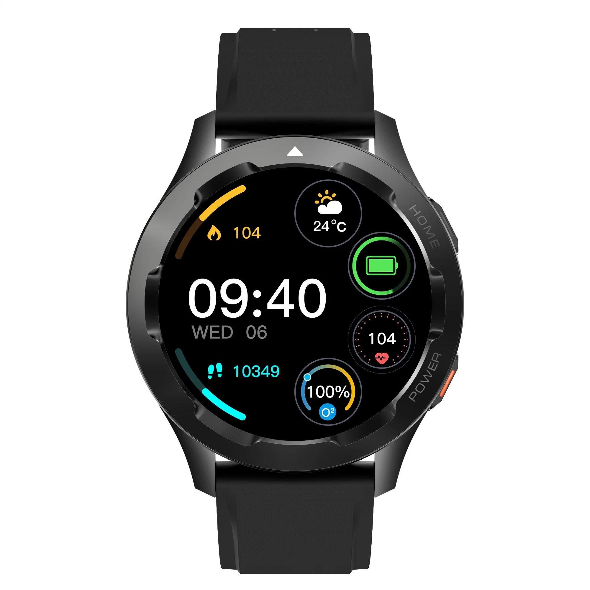 Custom Männer Jungen Sport Round Display Digital Bluetooth Lautsprecher Android Smartphone Mit Smart Hand Watch