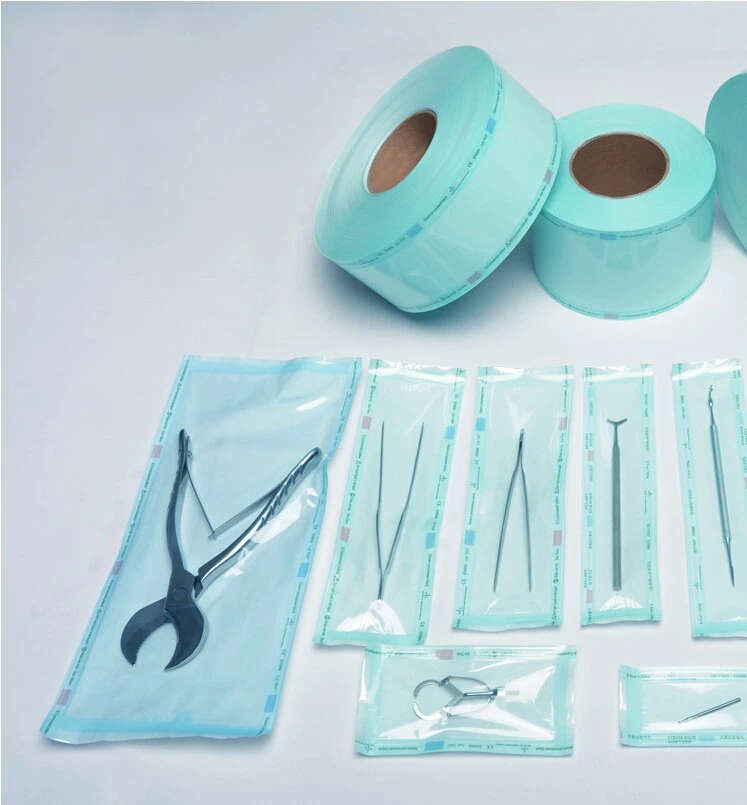 CE 200m Eo Steam Pouch Dental Instrument Packing Sterile Reel Medical Sterilization Roll