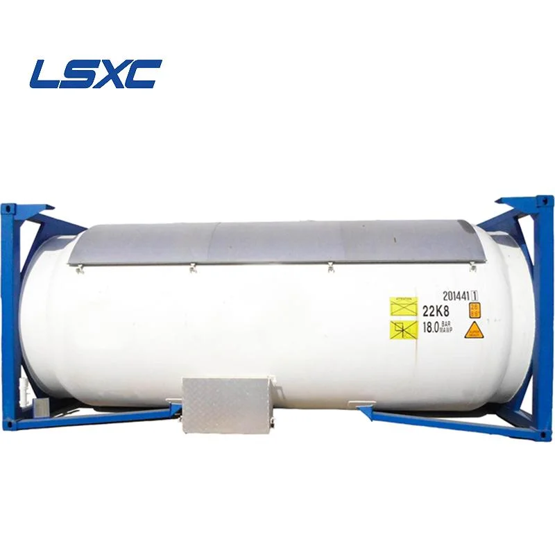 Un Standard Volume of Pressure Vessel T50 Liquefied Gas 20FT ISO Tank Container for LPG