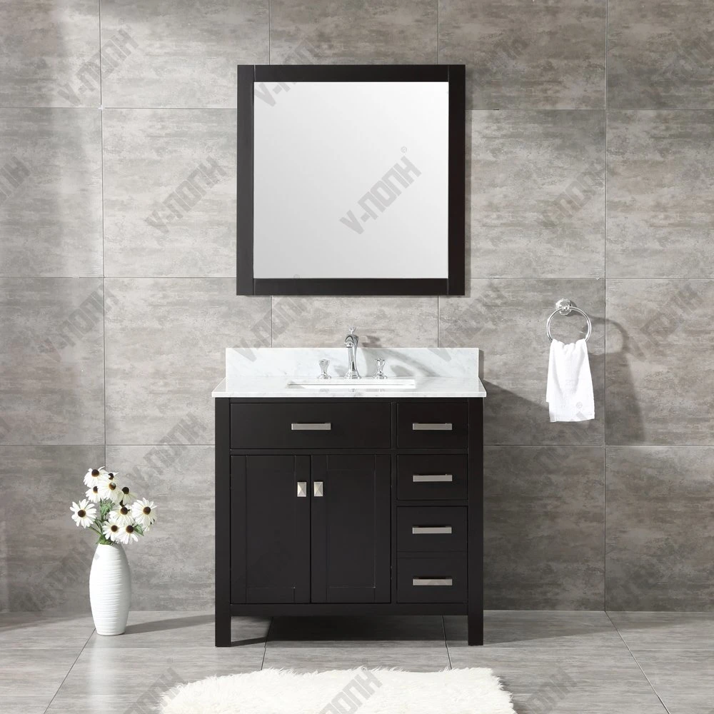 Modern Solid Wood Bathroom Countertop Storage Cabinets