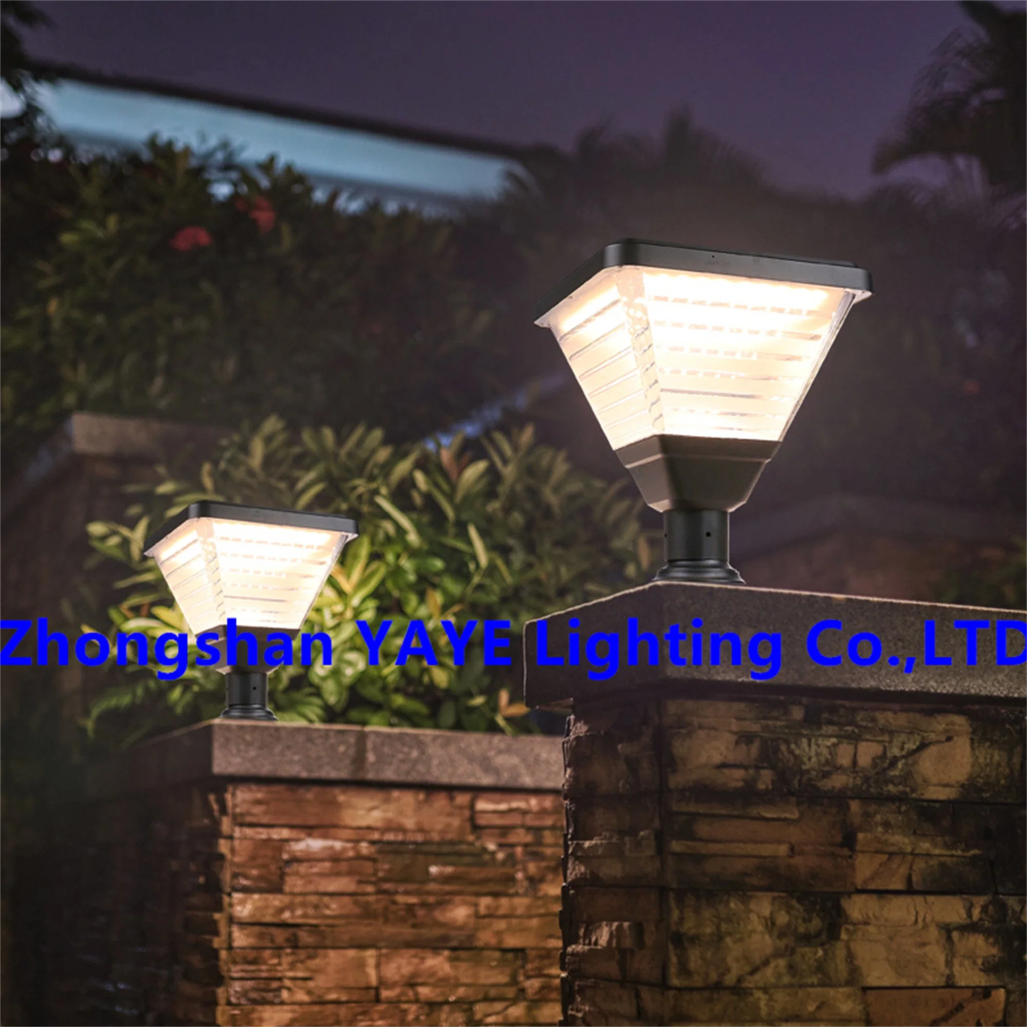 Yaye CE 50W Solar Pillar/Cylinder Aluminum Light Outdoor Waterproof IP67 High Power High quality/High cost performance  Best Service 23 Years Lighting Production Experience