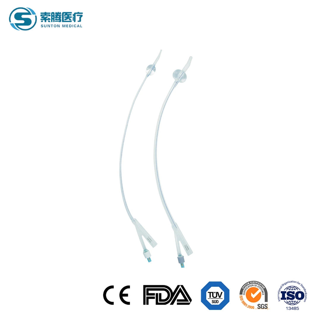 Sunton China Surgical Disposable 3-Way Latex Foley Catheter Factory Urine Removal Samples One-Stop Service Silicone Foley Catheter Balloon Inflation Amount