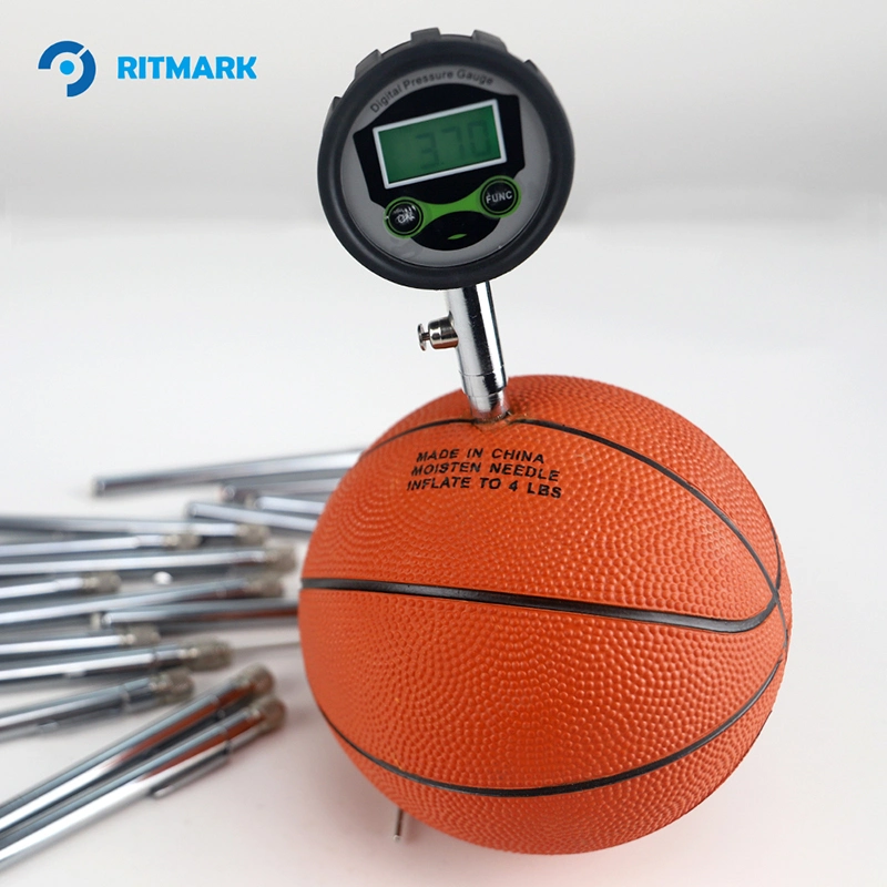 Precisión del manómetro de balón Medidores de aire de baloncesto Medidor de presión de fútbol