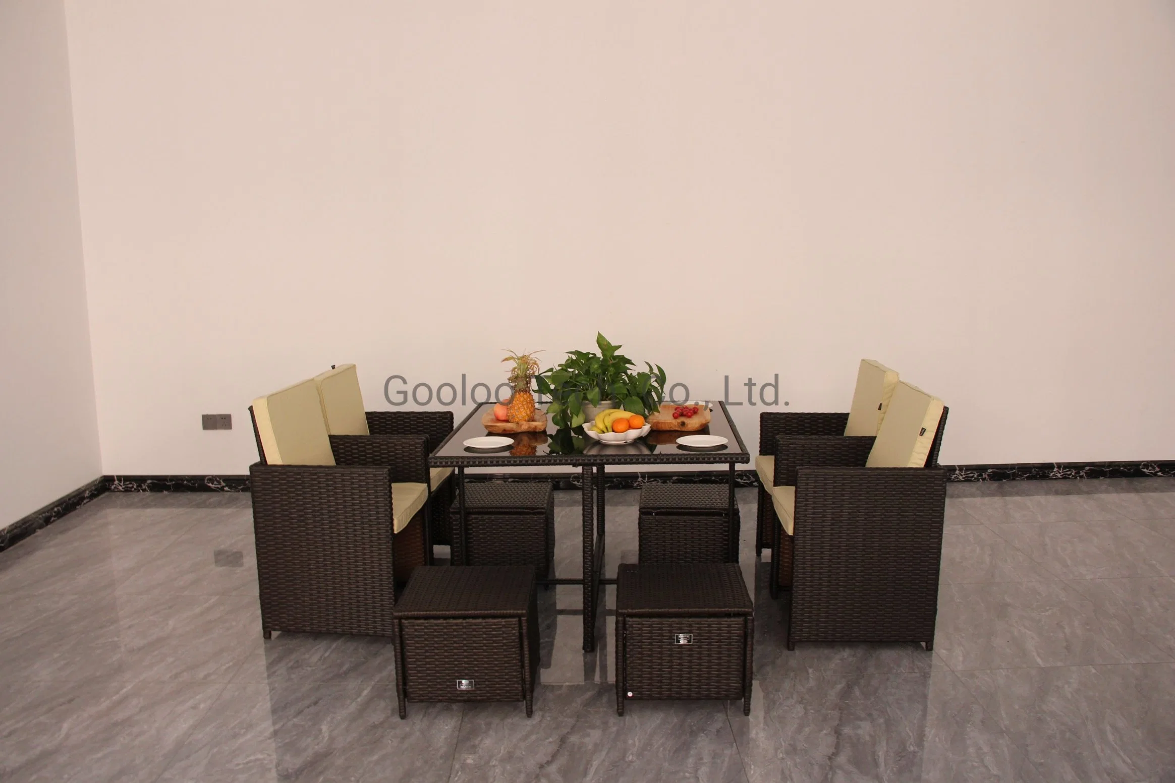 9-Piece Set Rattan Furniture Rattan Sofa Chairs Rattan Tables