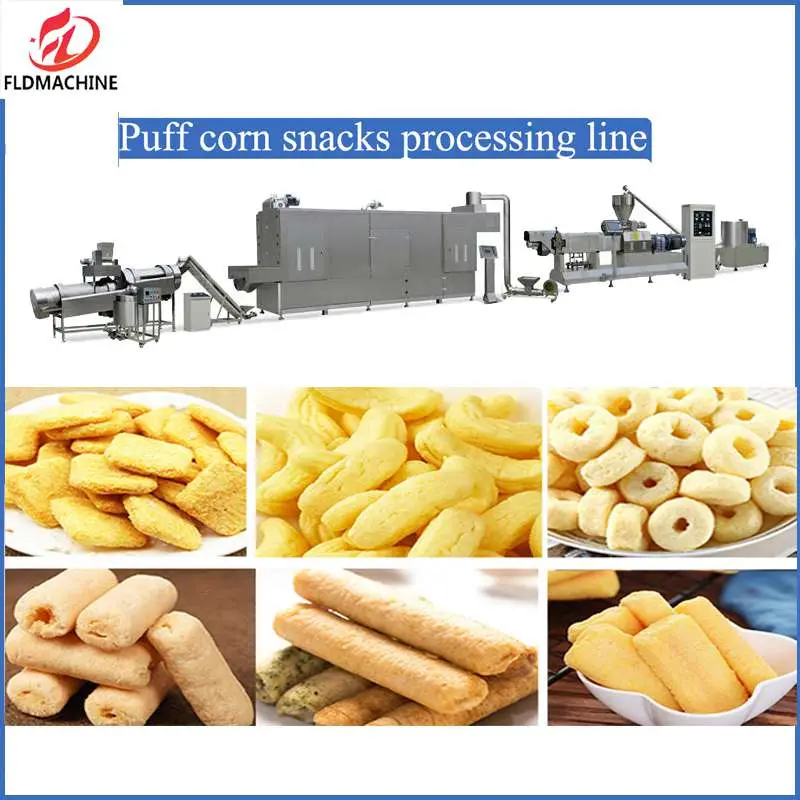 Puffed Corn Snack Food Manufacturing Machine