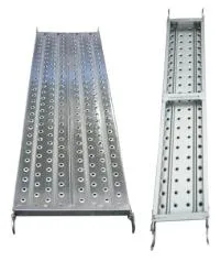 Andamio de acero perforado andamios tablones tablones de seguridad de acero placas de a pie de la junta de acero para construcción