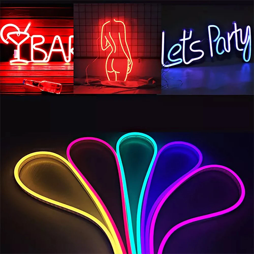 Neon LED Strip Lights RGB LED Tape Neon LEDs Flexible Hose RGB PC Gamer Christmas Holiday Lighting Wall Room Decor Strip Lamp