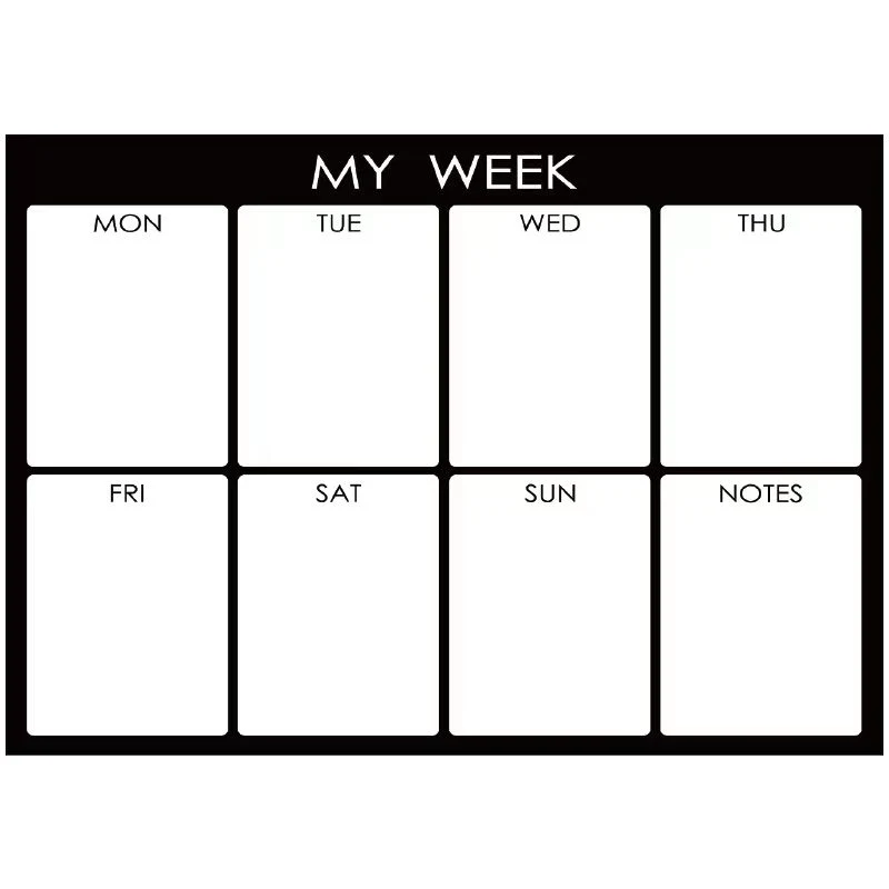 Custom Printed Chore Sheet Magnetic Calendar Board Notepad Refrigerator Whiteboard Magnet Refrigerator Plan