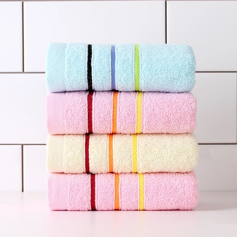 China Wholesale/Supplier 100% Cotton Colorful Hand Face Towel Plain Design Thick Bath Towel Set