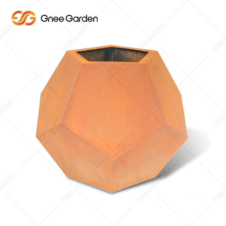 Novo Design Exterior de aço corten Flower Pot