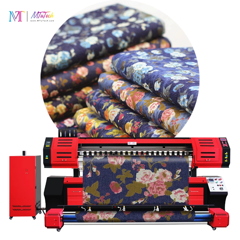 Multi-Colour Press Large Format Pigment Machine digital textile printing for fabric