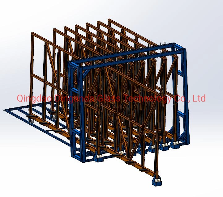 Heavy Duty Electrical Glass Transport Rack Transport Glass Shelf for Flagstone and Steel Plate for Warehouse