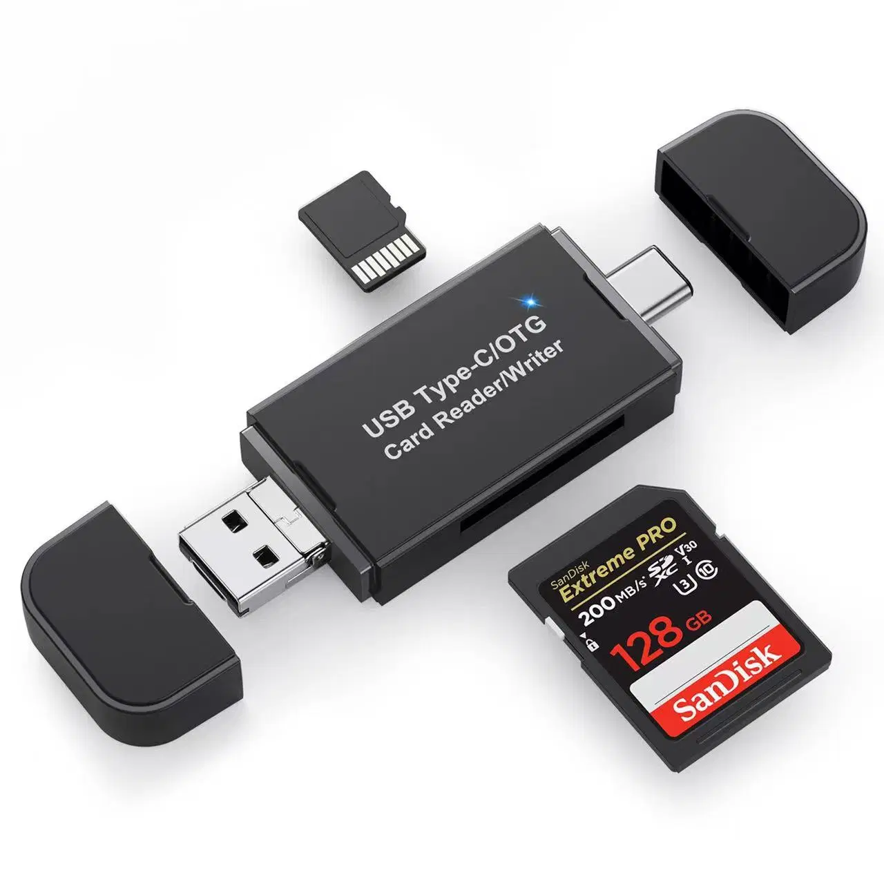 Usb 2.0 a USB OTG C Adaptador para Sdxc