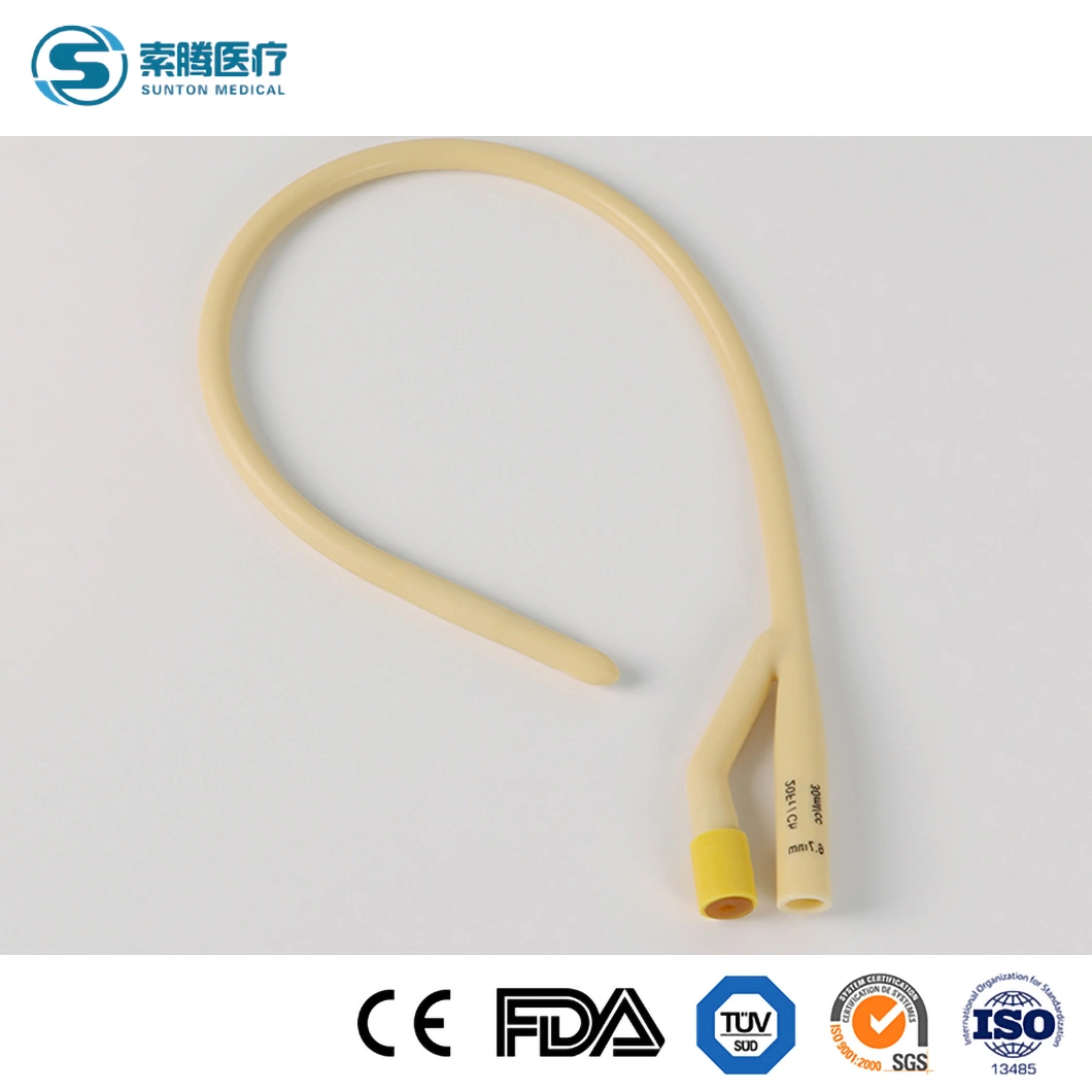 Medical Disposables Sterile 2/3 Way Latex Silicone Balloon Foley Urinary Drainage Catheter for Adult/Pediatric CE/ISO Certificate Fr06-30