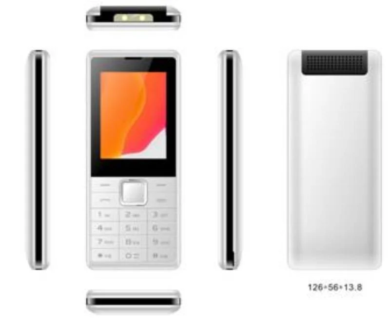 1800mAh Dual SIM Button Phone 2.4 Inch Screen Keypad Mobile