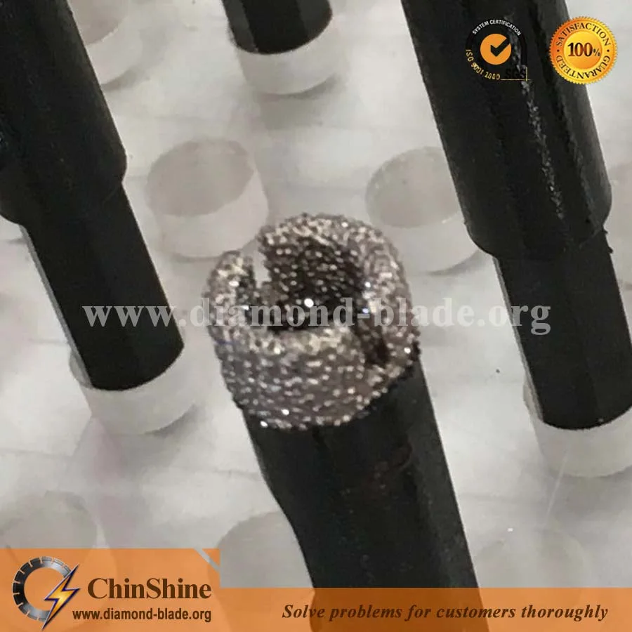 Quality Vacuum Brazed Diamond Hole Saw for Dry Drilling Ceramic Granite Slab