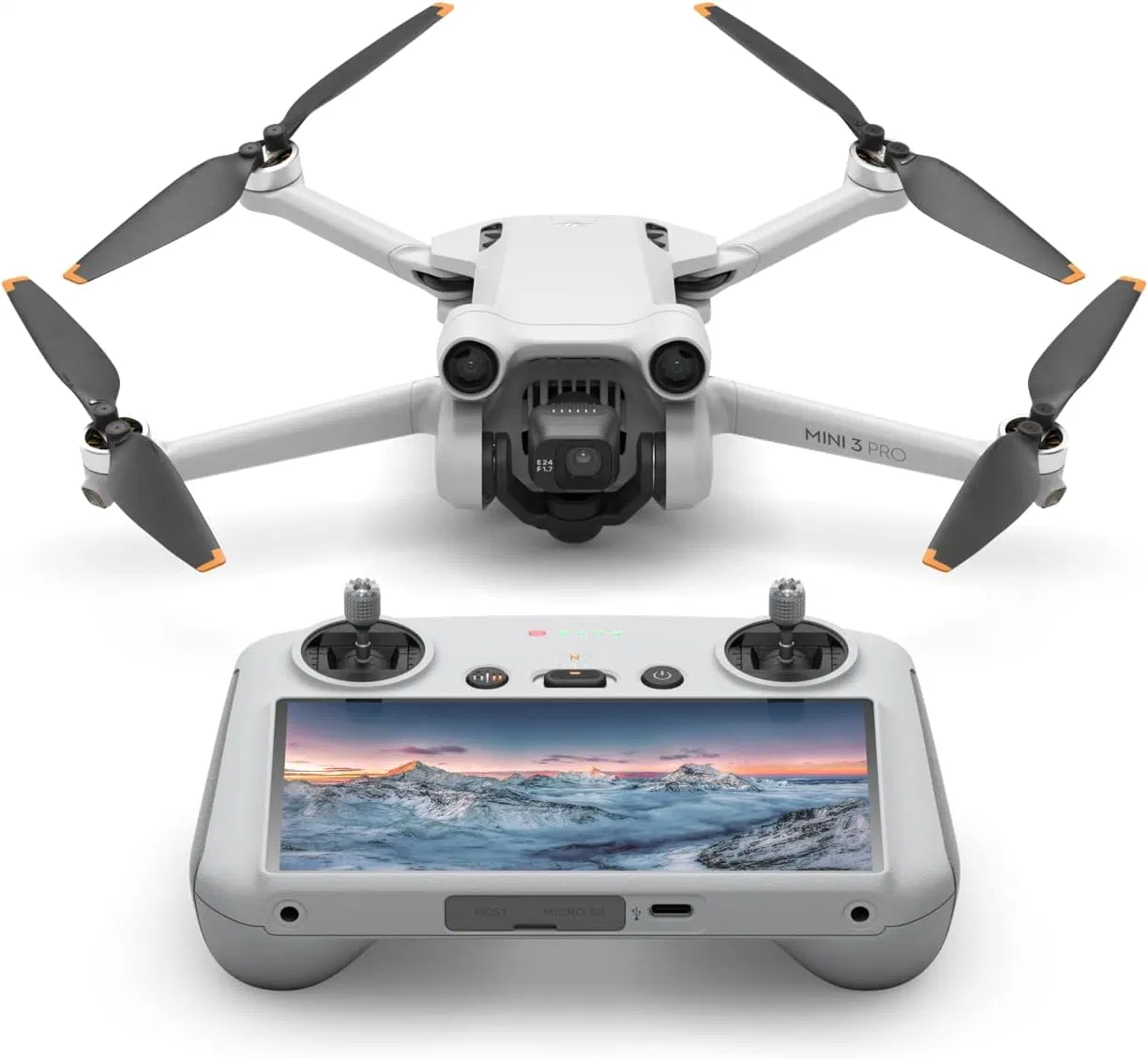 Original Mini 3 PRO (DJI RC) , Lightweight Drone with 4K Video, 48MP Photo, 34 Mins Flight Time, Less Than 249g