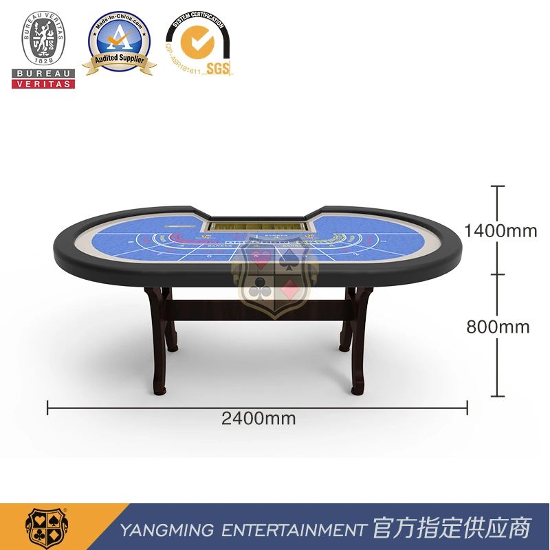 8-Player Baccarat Folding Casino Table Cloth Poker Game Colors Can Be Customized