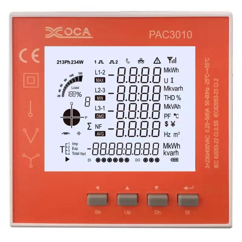 PAC3000 LCD Intelligent Panel Power Meter