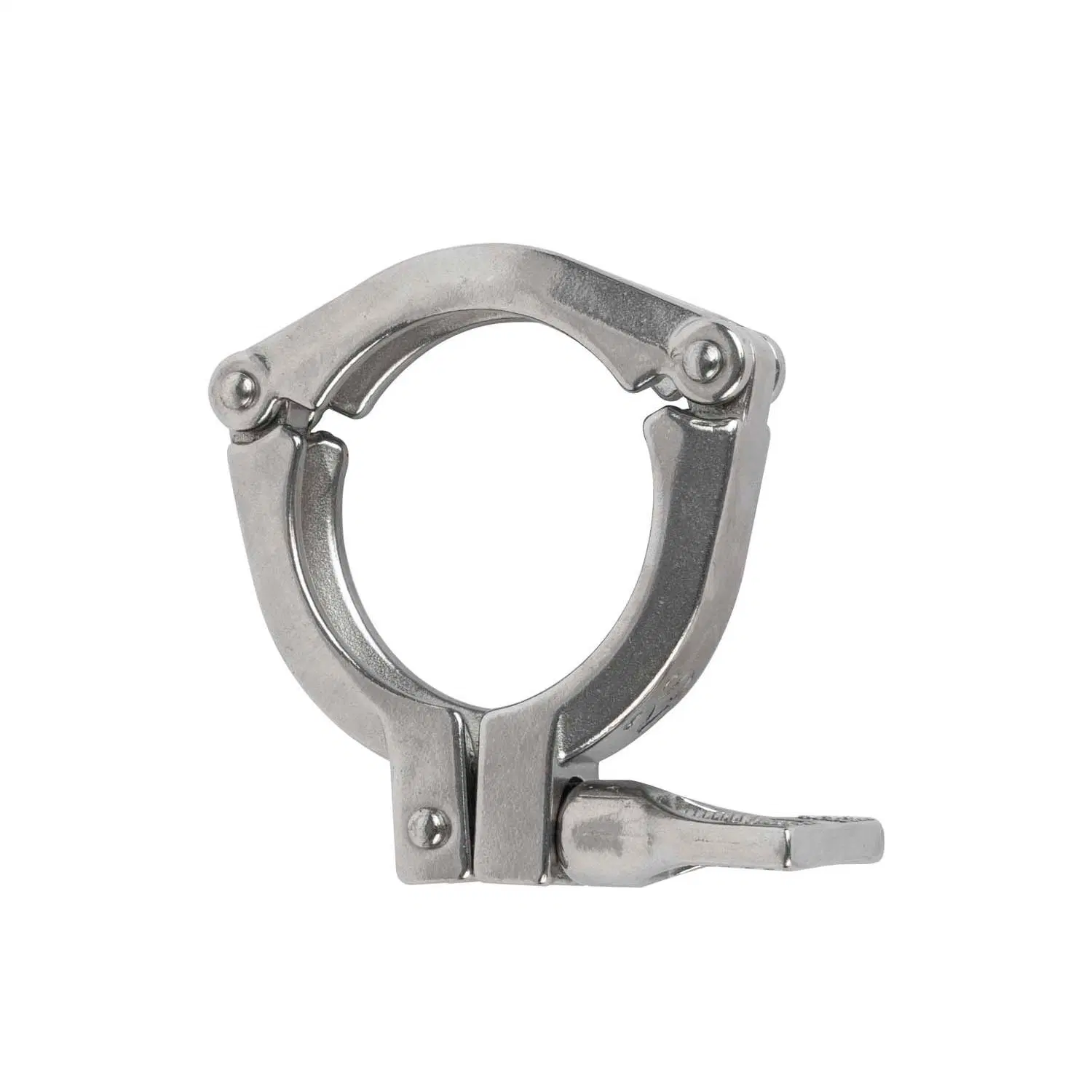 Customized 3-Piece Clamp Polishing Fitting Pipe Stainless Steel Sanitary Three Section Clamp