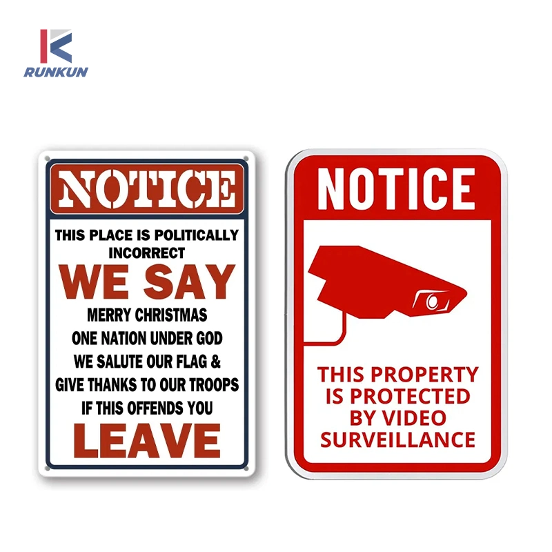 Custom Logo Exit Message Display Board Safety Signs Print