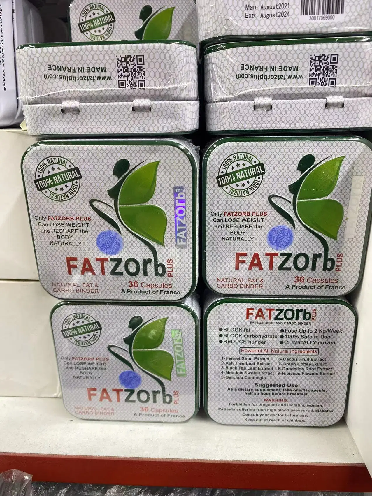 Etiqueta privada de la Cápsula de Pérdida de Peso Slim píldoras suplementos herbales Fatzorb